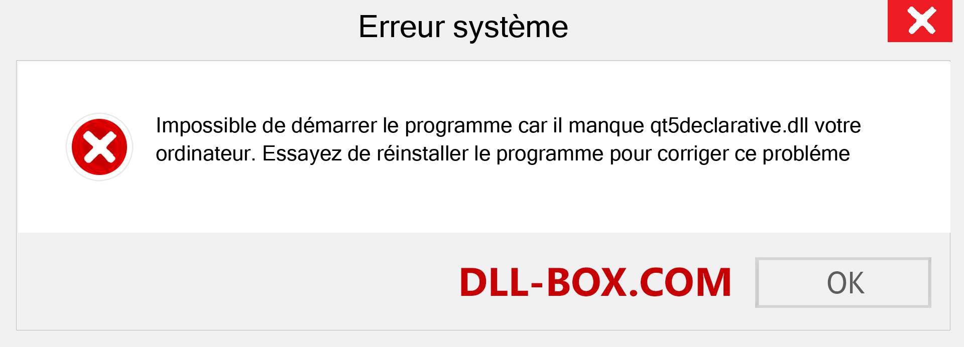 Le fichier qt5declarative.dll est manquant ?. Télécharger pour Windows 7, 8, 10 - Correction de l'erreur manquante qt5declarative dll sur Windows, photos, images